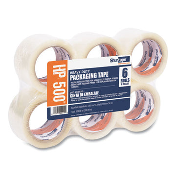 Shurtape® Hp 500 Heavy Duty Grade Hot Melt Packaging Tape, 2.83" X 54.6 Yds, Clear, 6-carton freeshipping - TVN Wholesale